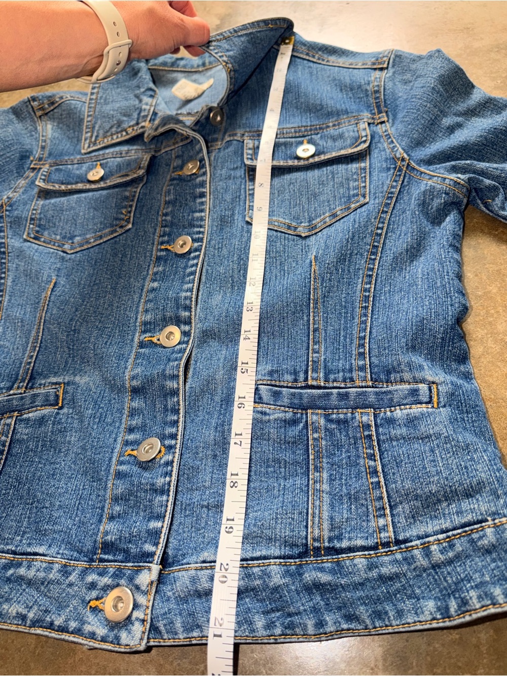 Women’s Blue Jean Jacket Size S - Picture 8 of 9